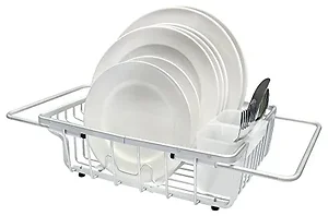 Real Home Innovations Aluminum Over Sink Dish Rack