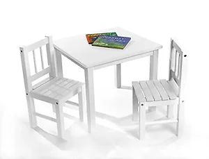 513W | Lipper Child's Table Chair Set White