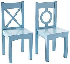 521-2BL | Lipper Childs Chairs Light Blue 2pk