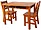 534P | Lipper Rect Table Chair Set Pecan