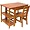 584P | Lipper Pecan Child's Desk and Chair Set for Creative