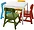585MC | Lipper Kids 5-Piece Table and Chair Set - Multi