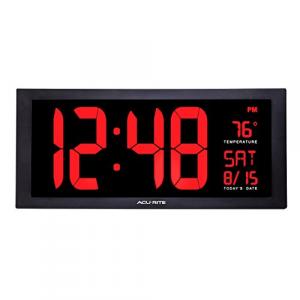 Chaney 75100MA1 Acurite Digital 18 Wall Clock