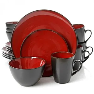 Gibson SoHo Lounge 16-Piece Round Dinnerware Set in