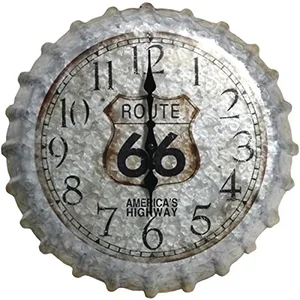 98270 | Taylor Brands Route 66 Vintage Metal Clock with