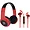 IQ-260BT-RED | Supersonic Wireless Bluetooth Hdphnes Red