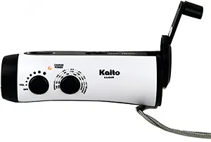 KA404W-WHT | Kaito Crank NOAA AM FM Cell Chg