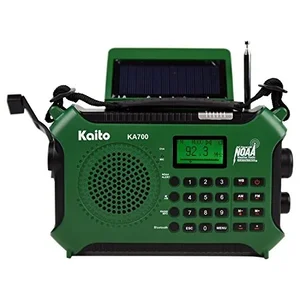 KA700-GRN | Kaito Solar Crnk BT AM FM WB SW NOAA