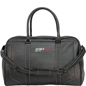 ME-LGB1 | Mobile Edge Deluxe Leather Duffel Black FD