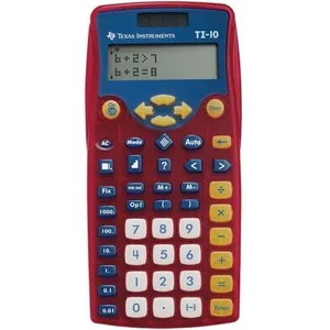 10/BK | Texas Instruments TI-10 Basic Calculator for