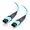 31312 | C2g 15m OM3 MPO Fiber Array Cable - Method B - Aqua