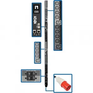 Tripp PDU3XEVSR6G63B 27.7kw 3-phase Switched Pdu, Lx Platform Interfac