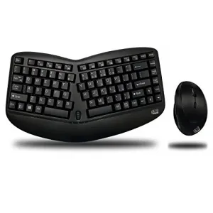 Adesso WKB-1150CB Tru-form Media 1150 Wireless Ergo  Mini Trackball Ke