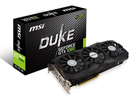 Msi G1080D8C Vcx  Gtx 1080 Duke 8g Oc 8gb Gddr5x Pcie Dp Hdmi Dl-dvi-d