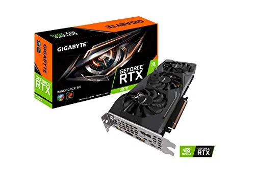 Gigabyte GV-N2070WF3-8GC Rtx 2070 Windforce 8gb Graphics Card