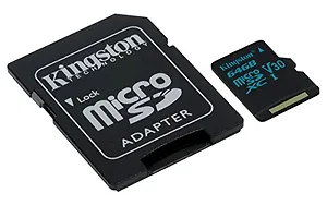 SDCG2/64GB | Kingston 64GB SD CanvasGo U3 UHS-I V30 Memory