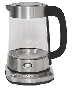 Metal Ware Digital Glass Water Kettle - Stainless Steel