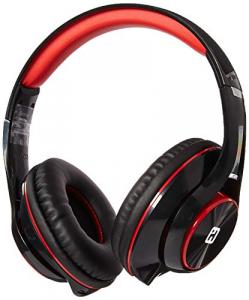 Ihome IB90V2BRC Ib90 Wireless Bluetooth Over-ear Headphones - Blackred