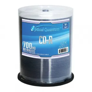 Vinpower OQCD52WTP 100pk Cdr 52x 700mb Optical