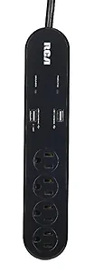 PS42Z | Voxx 4-Outlet Surge Protector with Dual USB Ports