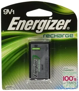 Energizer NH22NBP Recharge Universal Rechargeable 9v Batteries, 1 Pack