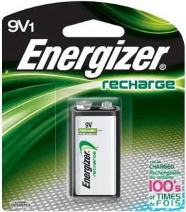 Energizer NH22NBP Recharge Universal Rechargeable 9v Batteries, 1 Pack