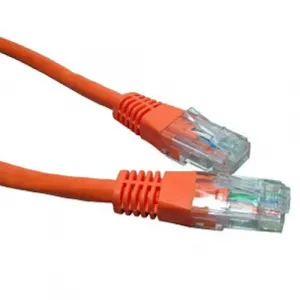 Enet C5E-OR-7-ENC Cat5e Orange 7ft Molded Boot Patch Cbl