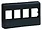 NK4MFBL | Panduit NetKey Modular Furniture Faceplate - Black