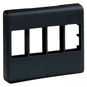 NK4MFBL | Panduit NetKey Modular Furniture Faceplate - Black