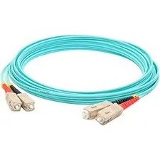 Addonics ADD-SC-SC-25M5OM4 25m Fiber Mmf Scsc Om4 50125  Duplex Aqua P