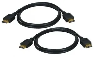 Qvs HDG-K3 2pk 1.5m Hdmi Hi Speed