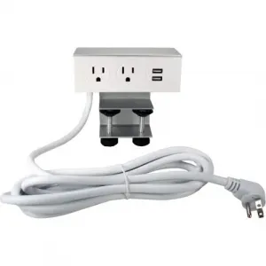 Qvs 2QX944 Power-data Outlet - 2 X Power Receptacles - 125 V Ac Desk M