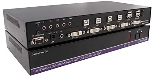 Smartavi DVN-4PRO-DLS 4port Dual-link Dvi-d Kvm