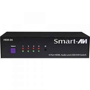 Smartavi HKM-04S 4-port Hdmi Usb 2.0 Audio Kvm Switch