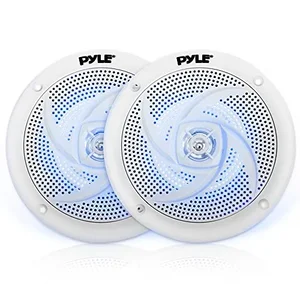 PLMRS43WL | Pyle Low-Profile Waterproof Marine Speaker Pair