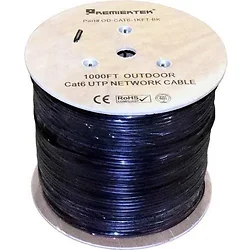 Premiertek-OD-CAT6-1KFT-BK