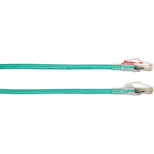 Black C6APC80S-GN-07 Gigatrue 3 Cat6a Patch Cord Green 7ft