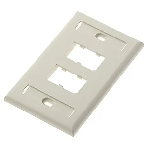 CFPL4IWY | Panduit MINI-COM Faceplate with Label Cover - 4