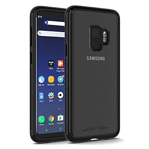 Mobileistic 24660 Crusader Samsung S9 Impact Gel Clear Backblack Gel