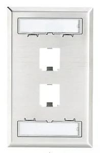 CFPL2SY | Panduit MINI-COM Stainless Steel Faceplate