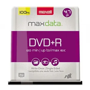 Maxell 639016 (r)  4.7gb 120-minute Dvd+rs (100-ct Spindle)