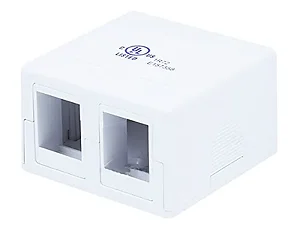 7089 | Monoprice Surface Mount Box with 2 Ports for Easy