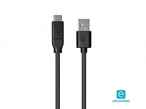 Monoprice 24286 Essentials Usb Type C To Usb-a 2.0 Cable - 480mbps_ 3a