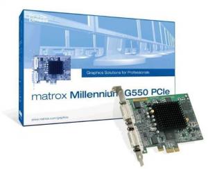 Matrox G55-MDDE32F Video Card Millennium G550 Pci-express X1 32mb Ddr 