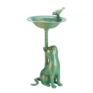 10017613 | Songbird Valley Cat-Themed Stylish Birdbath for