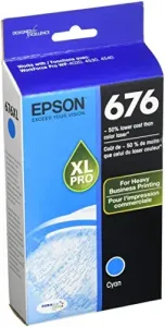 Original Epson T676XL220 Durabrite Ultra 676 Ink Cartridge - Cyan - In