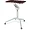 LLR84839 | Lorell Height-Adjustable Mobile Desk in Mahogany