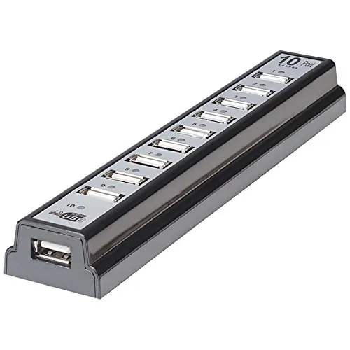 Manhattan 161572 10-port Usb 2.0 Desktop Hub - Expand Your Connectivit