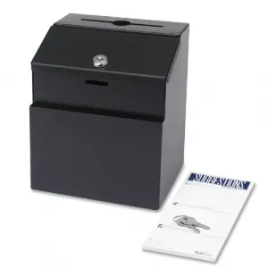 Safco SAF 4232BL Safco Steel Suggestion Box - External Dimensions: 7.3