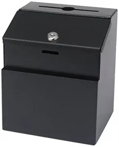 Safco SAF 4232BL Safco Steel Suggestion Box - External Dimensions: 7.3